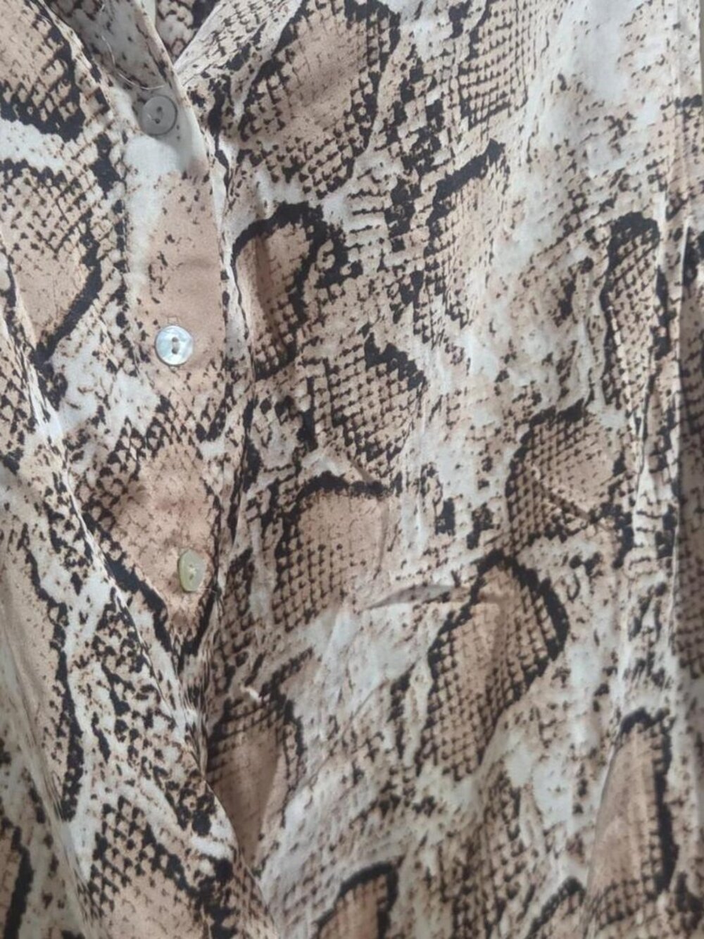 Centro Snake Print Button Up - Picture 3 of 3